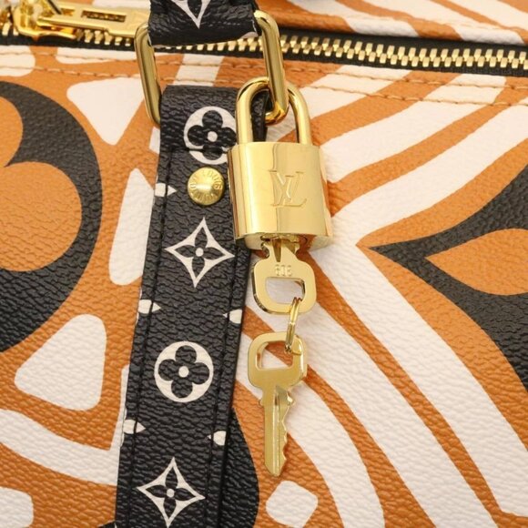 LOUIS VUITTON LV Crafty Keepall Bandouliere 45 Boston Caramel - Picture 9 of 16